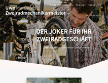 Tablet Screenshot of fahrrad-marquardt.de